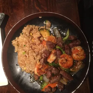 Shrimp &amp; filet mignon