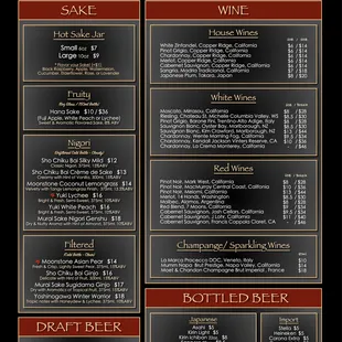 Drink Menu 2/2