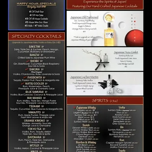 Drink Menu 1/2