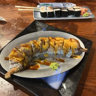 Chuck Norris roll [on special] Salmon Roll [double order]