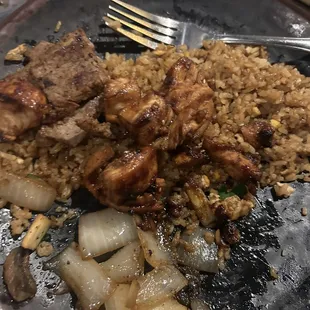 Our meal at the end. Hasn't even been touched yet