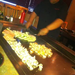 Hibachi great, best cook in there is Wesley! Great really well seasoned food....