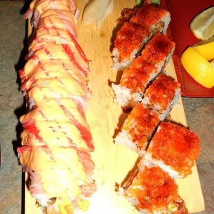 sushi and sashimi, food