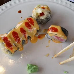 The Volcano Roll... well, most of it.