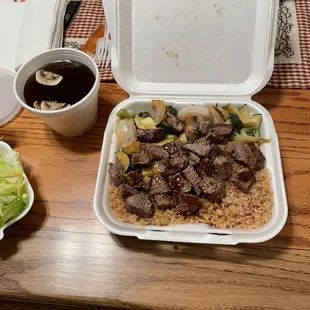 Ny Strip hibachi dinner