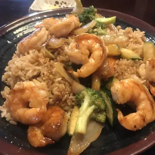 Jumbo shrimp hibachi dinner