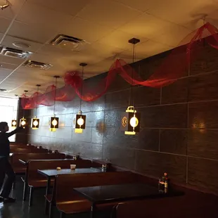 Valentine's Day decor started Thursday