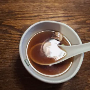 Very good onion soup.