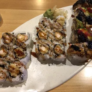 Shrimp Tempura Roll (2), Godzilla Roll