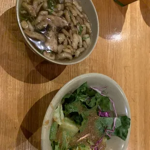 Soup and salad