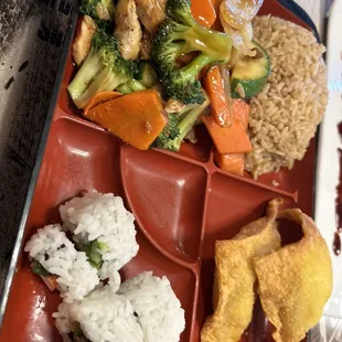 Teriyaki chicken bento box (~$15.00)