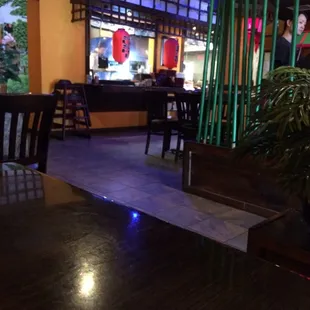 the interior of a restaurant