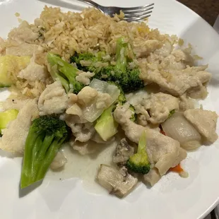 a plate of food