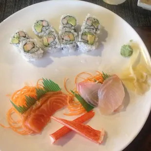 Sashimi lunch platter