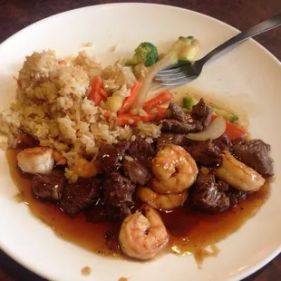 Filet and Shrimp.