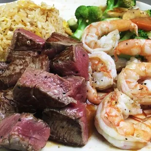 Filet and Shrimp Hibachi