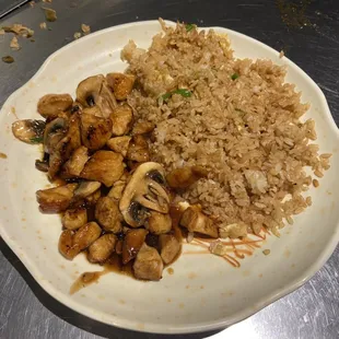 Hibachi chicken lunch