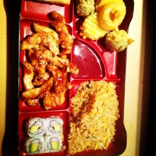 Teriyaki chicken bento box