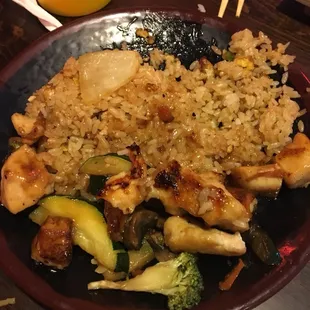 Chicken hibachi dinner
