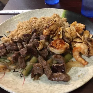 steak and shrimp combo dinner