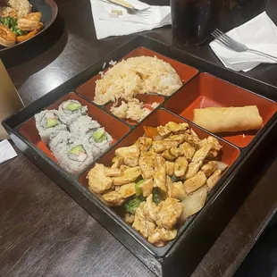 Teriyaki chicken Bento dinner box.