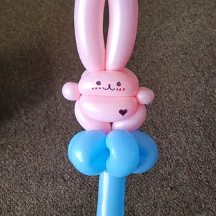 Adorable balloon rabbit that they made for my son. Very nice!