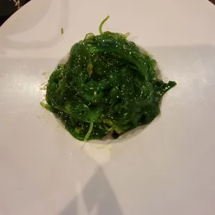 Seaweed salad. Yummy!