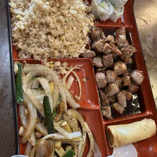 Teriyaki New York Strip Steak Bento