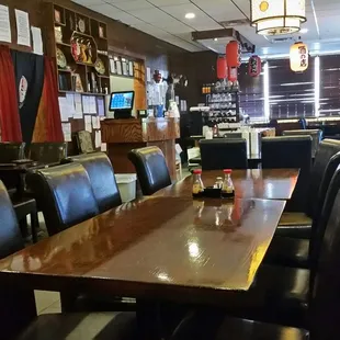 the dining area