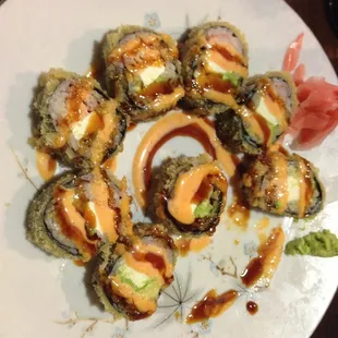 Crispy crab roll