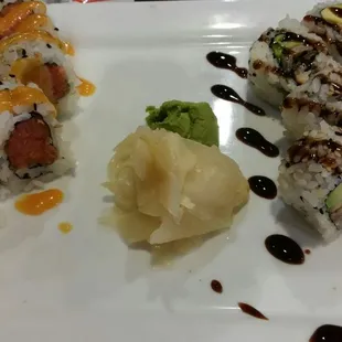 sashimi, sushi, sushi and sashimi, food