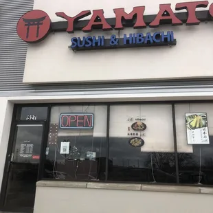 sushi and sashimi, outside