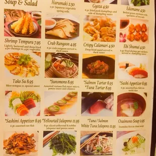 a variety of dishes