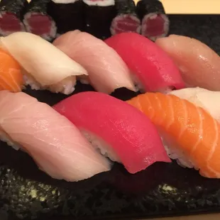 sushi, sushi and sashimi, sashimi, food