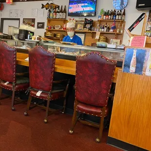interior, sushi and sashimi
