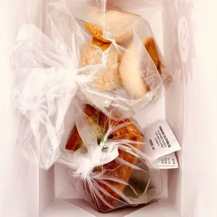 Melon Pan and cheese/raspberry croissant