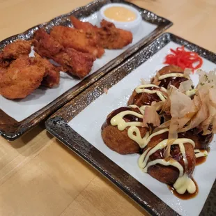 Karaage Chicken, Takoyaki