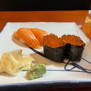 Salmon w/Ikura Nigiri