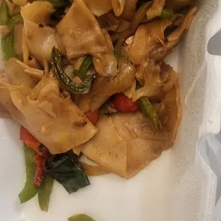 Drunken Noodles with Pork