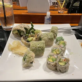 I forgot to snap a photo before I started but they were delicious. One was the Vegetarian and the name of the other I don't recall.