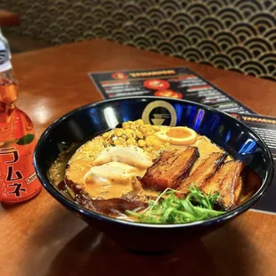 a bowl of ramen
