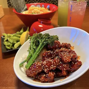 a plate of food