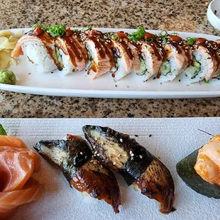 a variety of sushi
