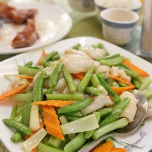 Fish Fillet with Seasonal Vegetables