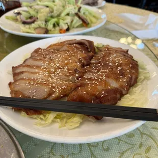 Roast pork shoulder meat