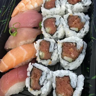 Sushi and Spicy Tuna Roll