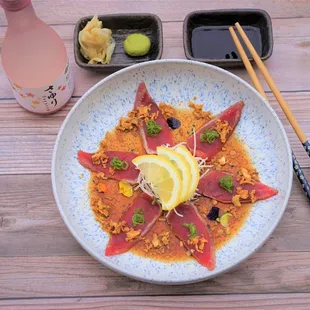 Tuna Tataki with Garlic Ponzu