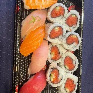 Sushi and Spicy Tuna Roll