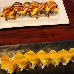 Veggie delight and monsoon roll