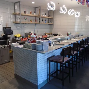 The sushi bar area.